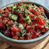 Tangy pickle de gallo recipe finished with zesty lime, perfect for dips.