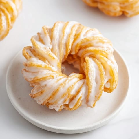 Light airy twisted crullers