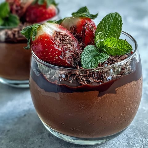 Chocolate-Covered Strawberry Mousse