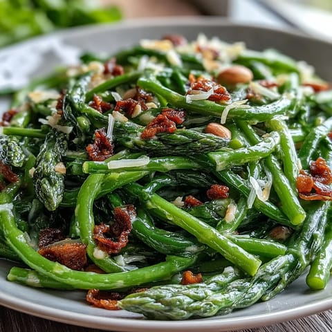 Shaved Asparagus Pea Salad