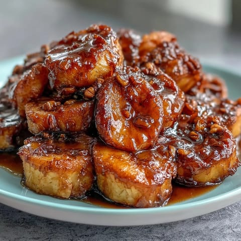 Soul Food Candied Yams with Brown Sugar Syrup in a rich, buttery glaze, showcasing tender slices of sweet potato.