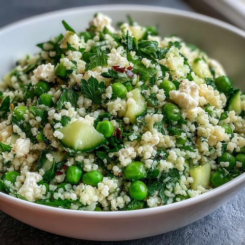 Spring Pea Mint Couscous Salad