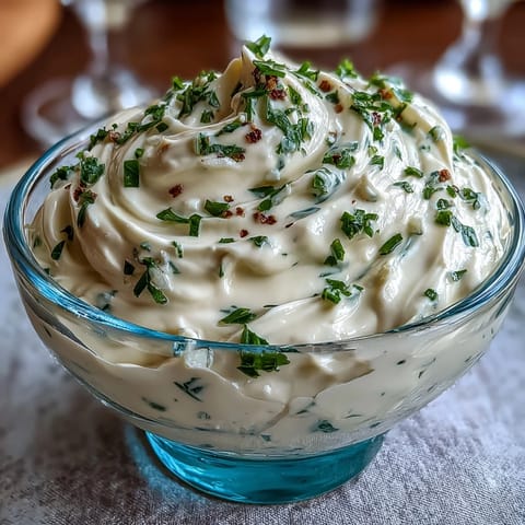 Velvety aioli sauce made with fresh garlic and lemon, ideal as a zesty dip for vegetables or seafood.