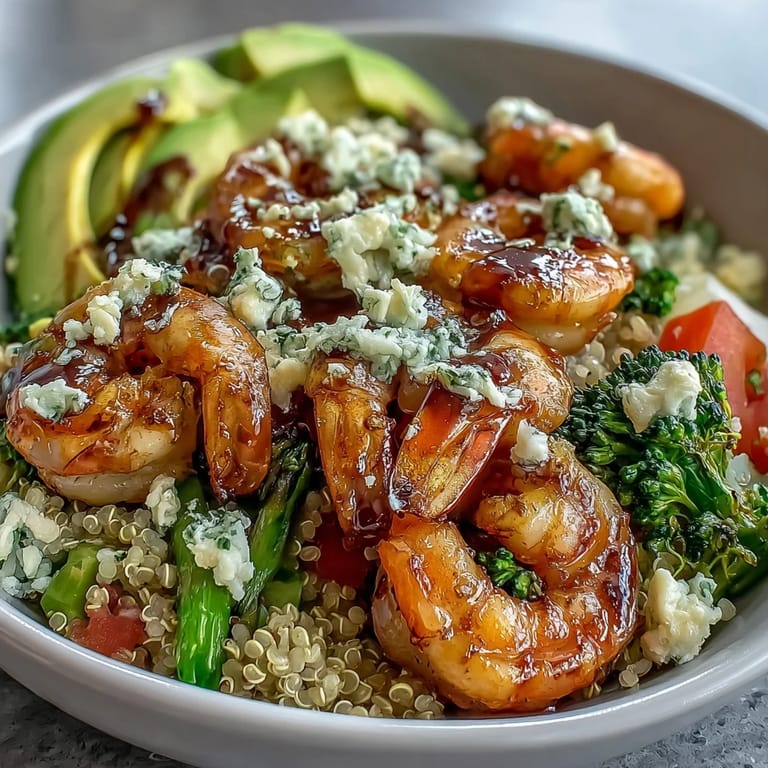 A finished Rainbow Vegetable Detox Bowl drizzled with tangy balsamic dressing, served as a complete gluten-free meal.