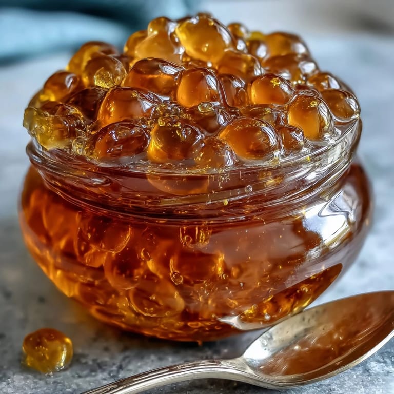 Delicate dandelion jelly with honey and lemon, beautifully spread over a slice of rustic bread with fresh berries.