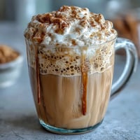 Dandelion Tea Latte with Oat Milk and Vanilla in a cozy mug, topped with creamy froth and a sprinkle of cinnamon.